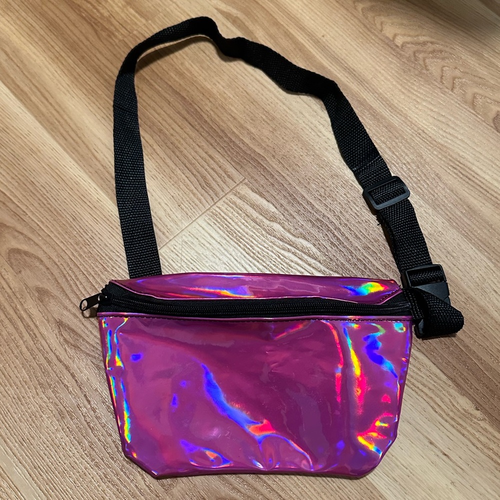 Pink Holographic Fanny pack